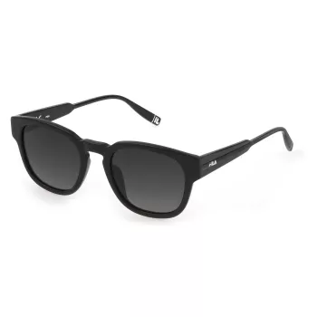 Occhiali da sole unisex FILA SFI310V51703P - polarizzati UV400 - montatura nera lenti grigie 51/21/140 mm