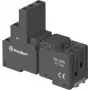 Finder 94.03.0 Zoccolo a vite nero per relè 55.33/55.34 e 85.33/85.34, 3 poli, 10A 250V, montaggio su guida DIN/pannello