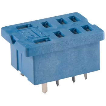 Finder 96.14 zoccolo per circuito stampato per relè 56.34, 14 poli, 10A, 250V, nero