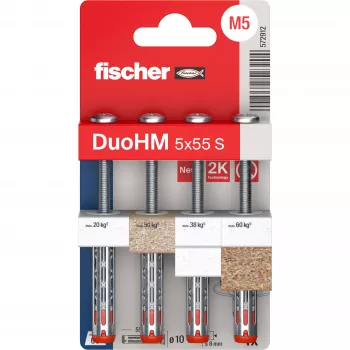 Fischer DuoHM 5x55 S PH PZ Tassello per cavità 55 mm 4 pezzi 572912
