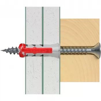 fischer DUOPOWER 6x30 tassello universale BigBox, grigio chiaro/rosso, 950 pezzi, scatola richiudibile 570548