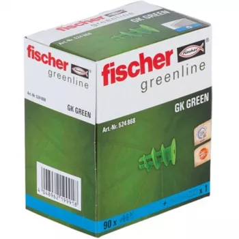 FISCHER GK GREEN tassello autofilettante per cartongesso, verde, confezione da 90