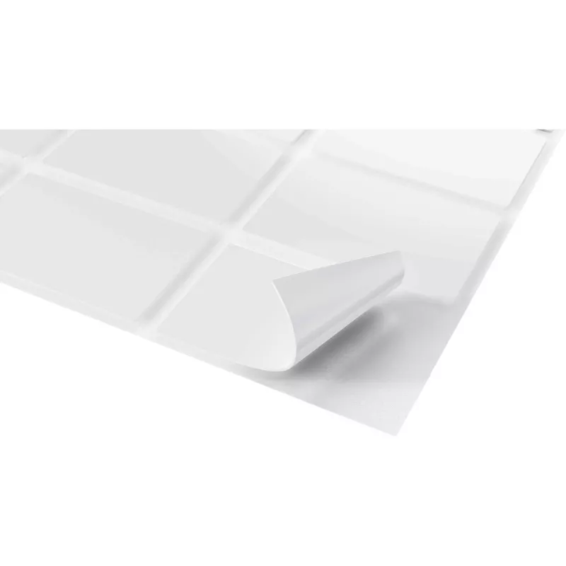 FISCHER GOW strisce di montaggio 20 pezzi, bianco, 22 x 36 mm, autoadesive