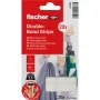FISCHER GOW strisce di montaggio 20 pezzi, bianco, 22 x 36 mm, autoadesive