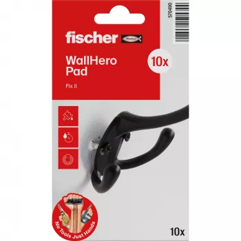 fischer NTJH Tessuto di riparazione 100x100 mm, confezione da 10 – Tessuto di rinforzo ad alta resistenza alla lacerazione per la riparazione di crepe 570490