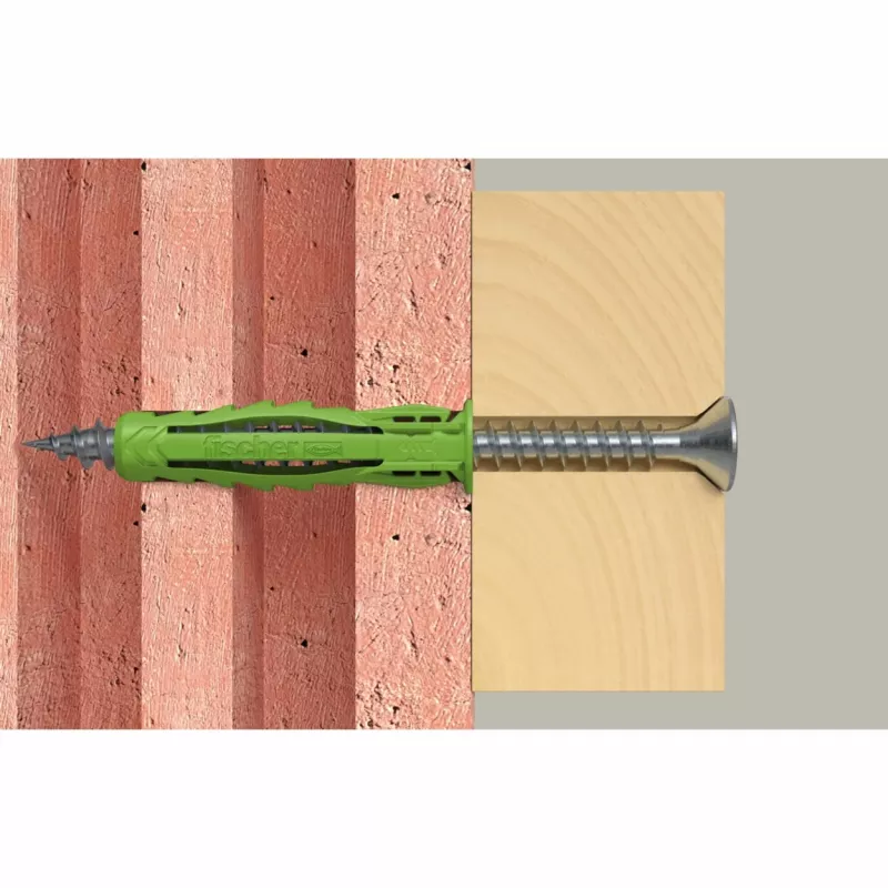 Fischer SX Plus Green 8x40 S K Tassello a espansione con vite, 10 pezzi (567864)