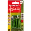 Fischer SX Plus Green 8x40 S K Tassello a espansione con vite, 10 pezzi (567864)