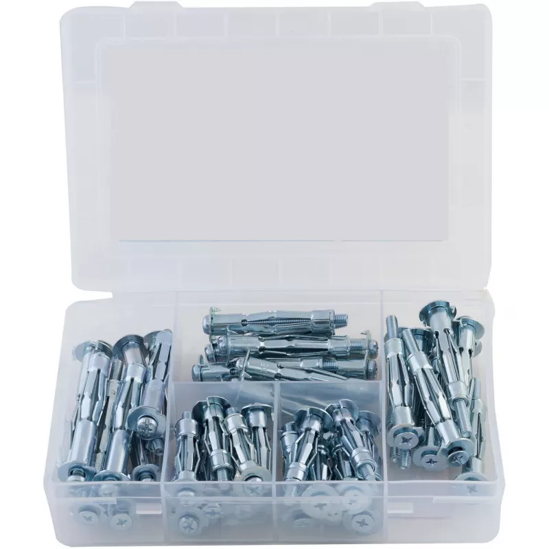 fischer kit di fissaggio universale DUOPOWER 100 pezzi (50 tasselli, 50 viti) 558327