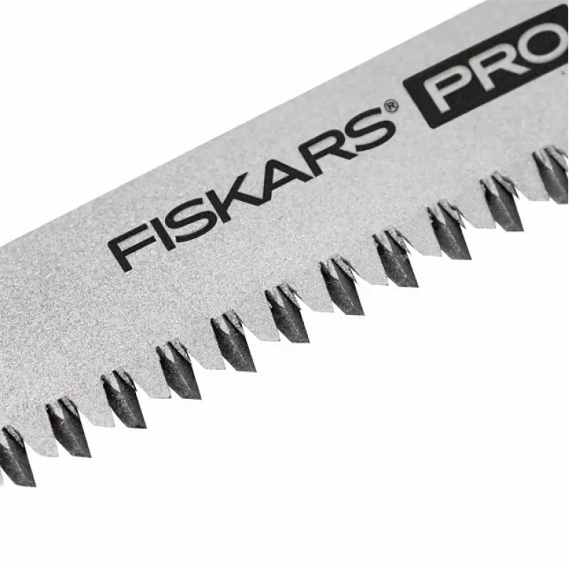 Fiskars Pro Sega pieghevole compatta, lama 160 mm, due lame, impugnatura SoftGrip, blocco di sicurezza