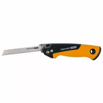 Fiskars Pro Sega pieghevole compatta, lama 160 mm, due lame, impugnatura SoftGrip, blocco di sicurezza