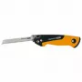Fiskars Pro Sega pieghevole compatta, lama 160 mm, due lame, impugnatura SoftGrip, blocco di sicurezza