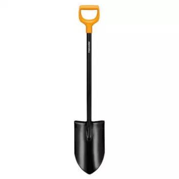 Fiskars Solid+ XL Vanga con lama affilata e manico a D in acciaio, lama in acciaio borurato, 1250 mm