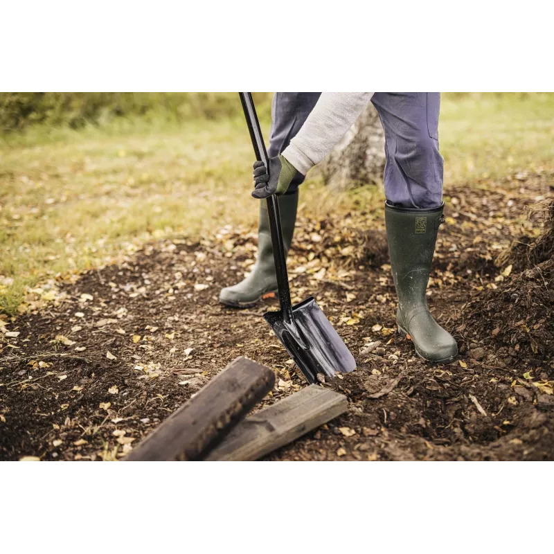 FISKARS SOLID+ XL Sharp vanga con manico lungo in acciaio, lama in acciaio al boro, impugnatura a D, 1250 mm