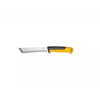 Fiskars X-series K82 Coltello da raccolta, lama in acciaio inox, impugnatura SoftGrip, 15 cm, nero/arancione