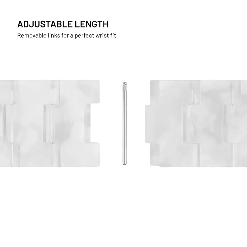 FIXED Cinturino in resina pro per Apple Watch 38/40/41, Cloud White