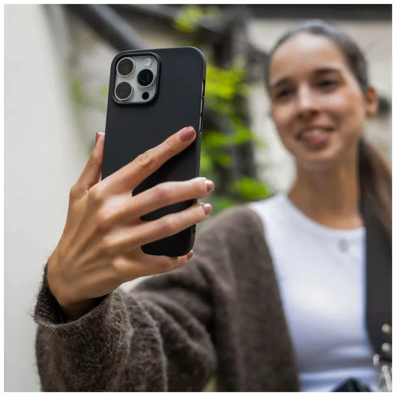 Fixed Story Cover posteriore per Xiaomi Redmi Note 15 Pro 4G, gommata, nero