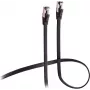 Flexline cavo patch CAT 8.1 U/FTP PIMF, piatto altamente flessibile nero 1,5m
