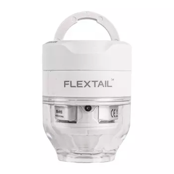 FLEXTAIL Tiny Pump 3X pompa elettrica portatile, torcia LED, USB-C, bianco