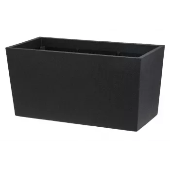 Flowerpot Thermo Patio D76 nero 76 cm fioriera rotonda da esterno a doppia parete isolata