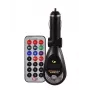 FM-Transmitter CMP05 con Telecomando, Slot USB, MicroUSB, Slot per Schede SD/TF, 87,5-108 MHz, 12V/24V, Nero