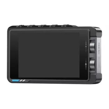 FNIRSI DS215H Oscilloscopio - 100 MHz, 500 MS/s, 1 canale, generatore di funzioni integrato, TFT-LCD 2,8 pollici, USB Type-C, batteria, nero