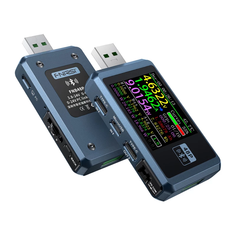 FNIRSI FNB48P BT tester per porte USB con Bluetooth