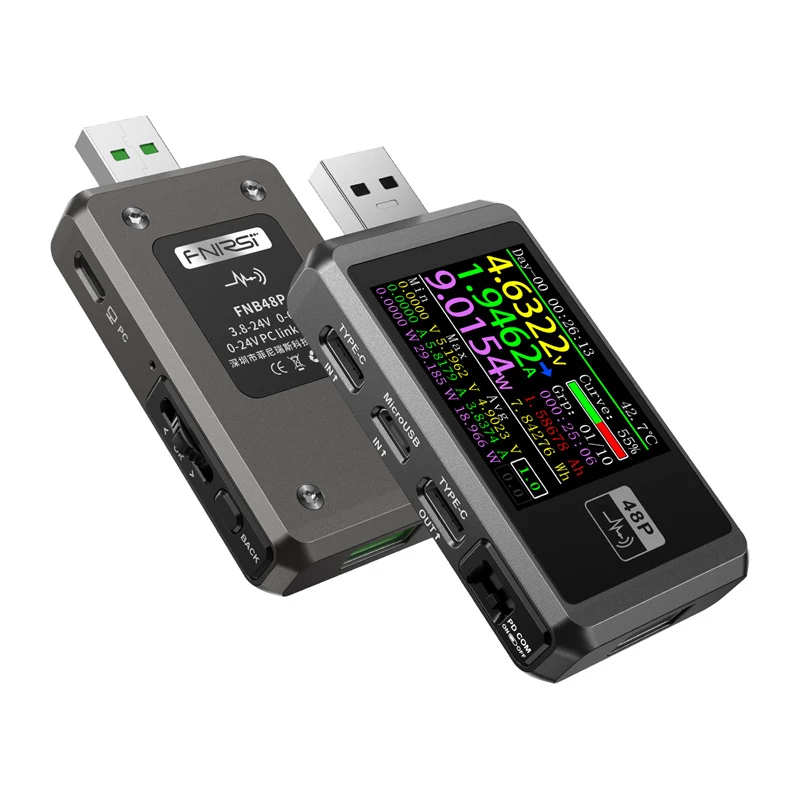 FNIRSI FNB48P tester per porte USB nero