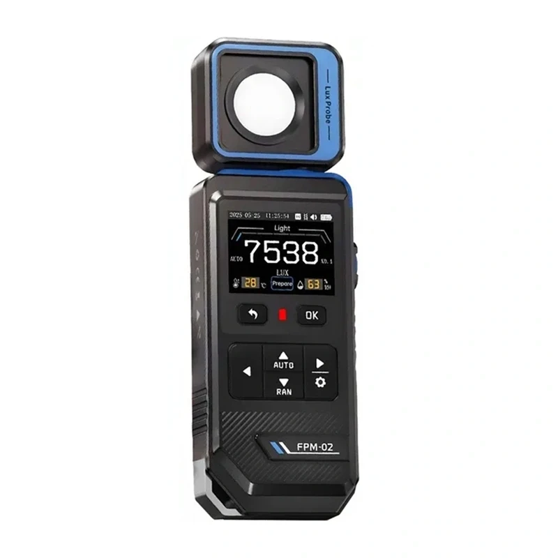 FNIRSI FPM-02 luxmetro con display a colori