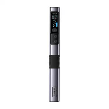 FNIRSI HS-02A Saldatore smart 100 W con USB-C PD, display OLED, riscaldamento rapido