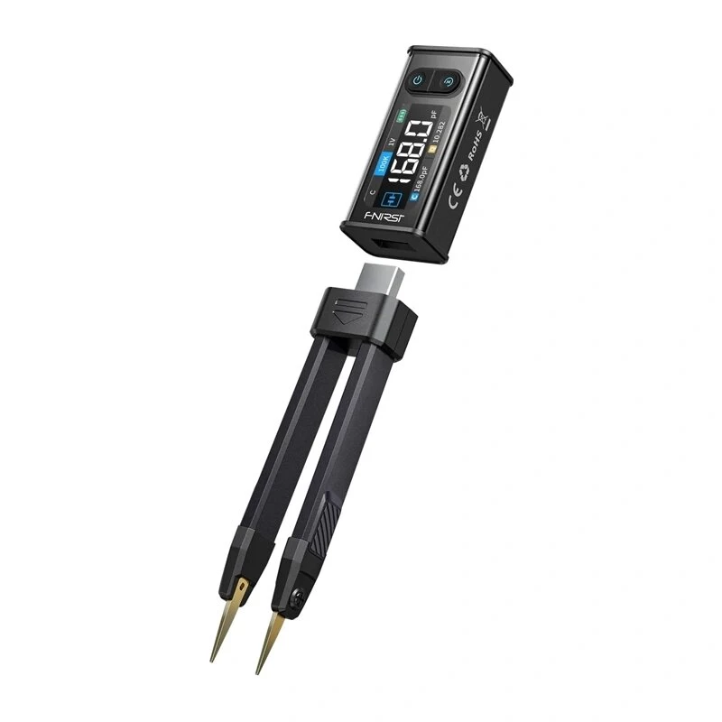 FNIRSI LCR-ST2 tester LCR, display a colori, 100Hz-100kHz, batteria ricaricabile