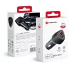 Caricabatterie da auto Forcell Carbon CC50-1A1C 38W USB-C PD 3.0 + USB-A QC 3.0 nero
