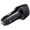 Caricabatterie da auto Forcell Carbon CC50-1A1C 38W USB-C PD 3.0 + USB-A QC 3.0 nero