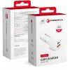 Forcell Carbon CC50-1A1C 38W USB-C PD + USB-A QC 3.0 Caricabatterie da auto - bianco