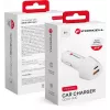 Forcell Carbon CC50-1A1C 38W USB-C PD + USB-A QC 3.0 Caricabatterie da auto - bianco
