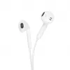Forcell F-Audio HR-ME25 Auricolari In-Ear Lightning con Microfono e Telecomando, Bianco