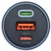 Forcell F-Energy 65 caricabatterie da auto 65W, 2x USB-C (PD 3.0) & 1x USB-A (QC 4.0), grigio