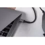 Forcell F-Energy Cafule cavo USB-C a USB-C 2 m 240 W PD 5A QC 4.0 intrecciato nero