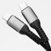 Forcell F-Energy Cafule cavo USB-C a USB-C 3 m 240W PD 3.1 QC 4.0 intrecciato nero