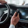 Forcell F-Energy Carbon Caricabatterie da auto USB-C QC3.0 PD 20W con cavo USB-C a Lightning CC50-1C nero