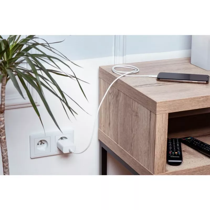 Forcell F-Energy cavo USB-C a USB-C QC4.0 PD 5A 100W 3m bianco C339