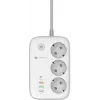 Forcell F-Energy VT-PS03 Ciabatta smart, 3x prese Schuko, USB-C PD 30W, 3x USB-A QC 3.0, Wi-Fi, controllo tramite app Tuya, 2500W/10A