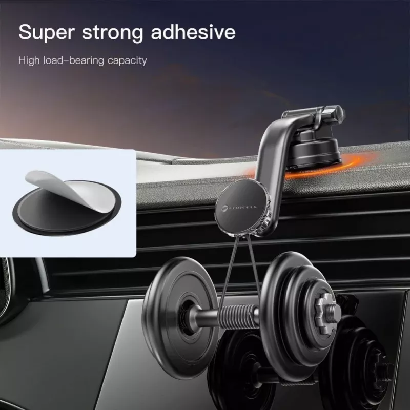 Forcell F-Grip MagLuxe Supporto magnetico per auto – parabrezza, cruscotto, ventilazione – nero