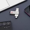 Forcell pendrive 64GB USB 3.2 Gen 1 (USB-A / USB-C) F-Data Metal Duo argento