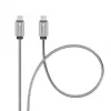 Forcell Cavo USB-C a USB-C F-Energy QC4.0 PD 5A 100W E-Mark metallo 1m argento C239