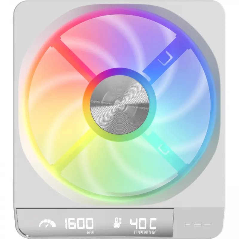 Fortron ZENFAN 120 White Ventola PWM ARGB 120mm