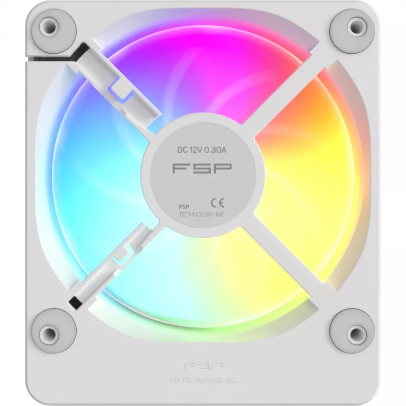Fortron ZENFAN 120 White Ventola PWM ARGB 120mm