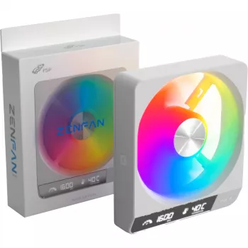 Fortron ZENFAN 120 White Ventola PWM ARGB 120mm