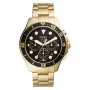 Fossil FS5727 Orologio cronografo da uomo al quarzo 46 mm quadrante nero pelle nera