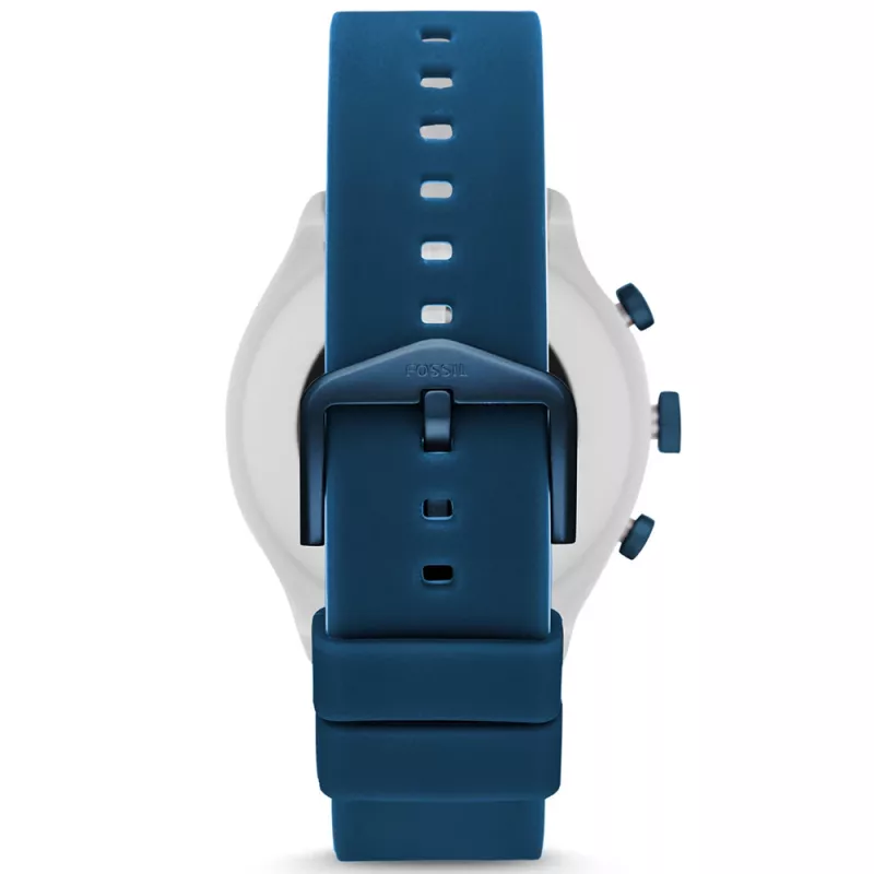 Fossil FTW4036 Gen 5 Smartwatch 44mm acciaio inox cinturino in silicone Wear OS