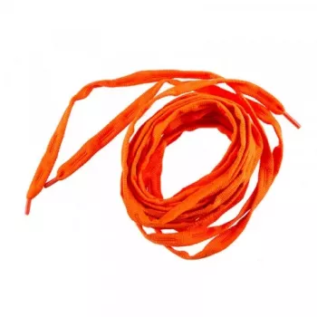 FR - LACES arancione - lacci piatti in poliestere intrecciato 120cm